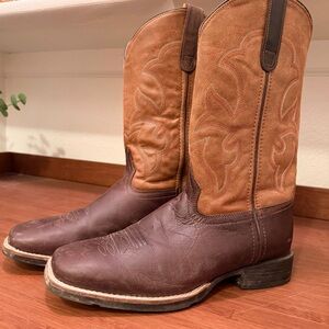 Roper Two-Tone Brown Western Boots